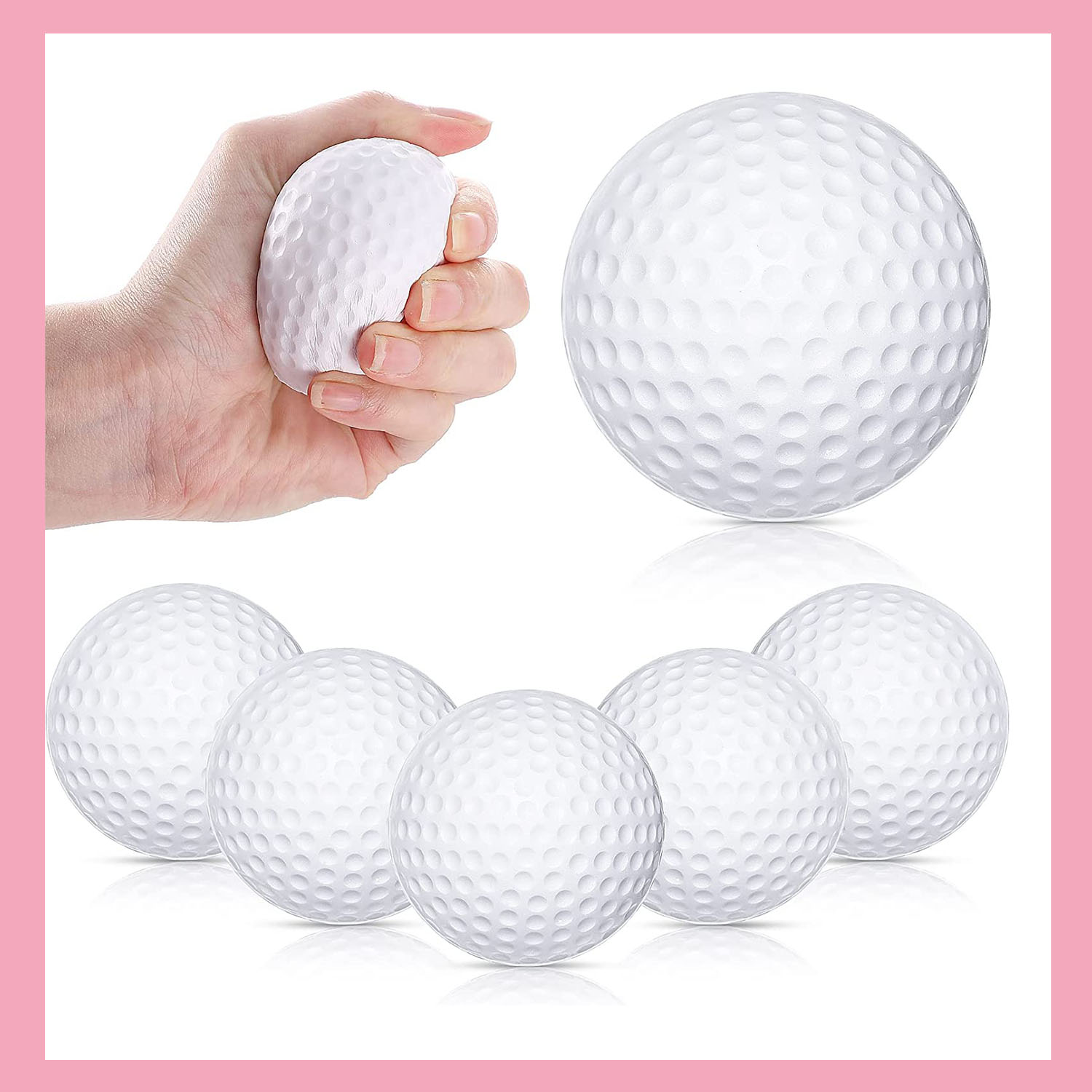 Golf Ball Mini Stress Ball Small Foam Balls Sports Stress Balls Toys 